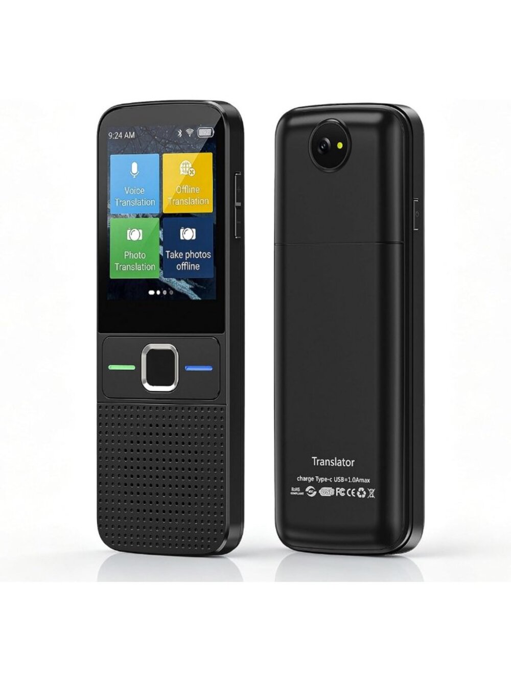 2026 AI Translator Device - No WiFi, 159 Languages, Voice & Photo Translation